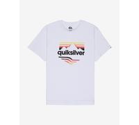 T-shirt Quiksilver EV Horizon Fade bianco nero arancione - L