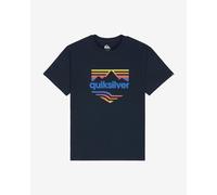 T-shirt Quiksilver EV Horizon Fade blu navy arancione - S