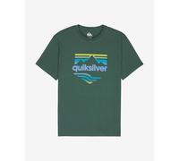 T-shirt Quiksilver EV Horizon Fade verde blu giallo - L