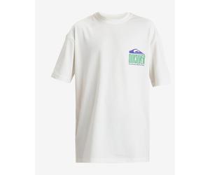 T-shirt Quiksilver Everyday UPF 50 manica corta bianco verde bambino - 16