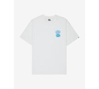 T-shirt Quiksilver Evo Blossom Of Peace bianca e blu a manica corta - XL