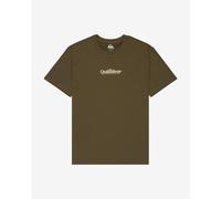 T-shirt Quiksilver Fineline manica corta verde kaki - L