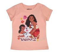 T-Shirt Ragazza Barbie, Gabby, Vaiana, Lilo & Stitch. Maniche Corte. Colore Rosa
