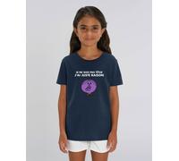 T-Shirt Ragazza Maniche Corte Colore Blu Marino, NON SONO TESTARDA HO GIÀ
