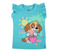 T-Shirt Ragazza Paw Patrol. Maniche Corte. Colore Blu.