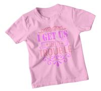T-Shirt Ragazzi Ragazze I Get Us Into Trouble Best Friends Day Bestie...