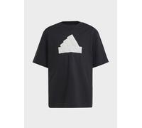 T-shirt ragazzo Adidas Future Icons Logo Piqué - Nero