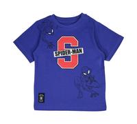 T-Shirt Ragazzo Spiderman. Maniche Corte. Colore Viola. Regalo Per Bambino Di