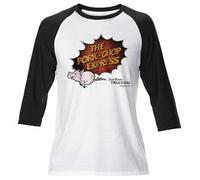 T-Shirt Raglan Mens Pork Chop Express Big Trouble In Little China Film Plissken