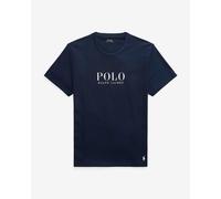 T-shirt Ralph Lauren Logo Cotton Sleep manica corta blu navy bianco - S