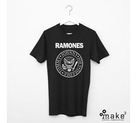 T-shirt Ramones (punk Johnny Joey Tommy Deedee musica rock bianco nero tshirt)