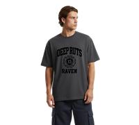 T-Shirt Raven Deep Ruts Oversize Grigio Grigio