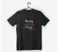 T-shirt "Reading is Sexy" con Bacio |TS80/N| Maglietta Divertente sulla Lettura