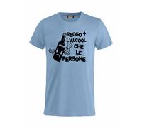 T-Shirt Reggo + L'alcool Che Le Persone Magliette Umoristiche PS 27431-A022
