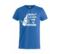 T-Shirt Reggo + L'alcool Che Le Persone Magliette Umoristiche PS 27431-A022