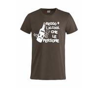 T-Shirt Reggo + L'alcool Che Le Persone Magliette Umoristiche PS 27431-A022