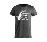 T-Shirt Reggo + L'alcool Che Le Persone Magliette Umoristiche PS 27431-A022