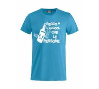 T-Shirt Reggo + L'alcool Che Le Persone Magliette Umoristiche PS 27431-A022