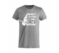 T-Shirt Reggo + L'alcool Che Le Persone Magliette Umoristiche PS 27431-A022