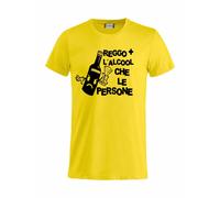 T-Shirt Reggo + L'alcool Che Le Persone Magliette Umoristiche PS 27431-A022