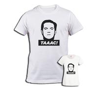 T-shirt Renato Pozzetto cult TAAAC bianca cotone comici italiani film Tac