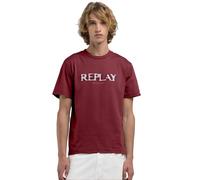 T-shirt REPLAY uomo a manica corta maglietta cotone con stampa vintage sfuocata