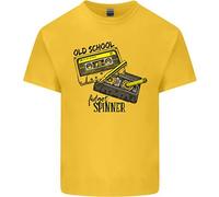 T-Shirt Retro Anni '80 Musica Cassetta Old School Spinner Per Bambini