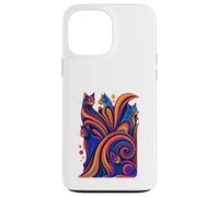 T-shirt retrò con gatti stilizzati Mid-Century Modern 50/’60 Custodia per iPhone 13 Pro Max
