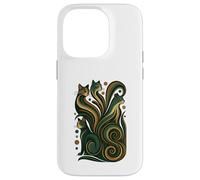T-shirt retrò con gatti stilizzati Mid-Century Modern 50/’60 Custodia per iPhone 14 Pro