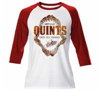 T-Shirt Retro Movie Jaws Amity Island A Maniche Lunghe Quints