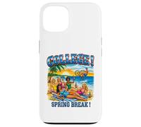 T-shirt retrò per feste in spiaggia per le vacanze primaverili del college Custodia per iPhone 13
