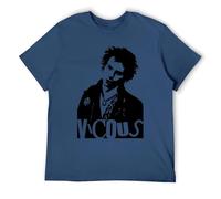 T-shirt retrò punk rock tributo, anni '70 UK musica cultura grafica, camicia estetica ribelle anarchia, Stile blu navy, L