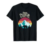 T-shirt retrò Rocky Mountain National Park Colorado Bear Maglietta
