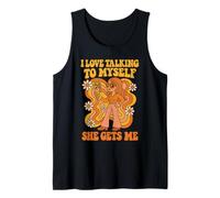 T-shirt retrò Self-Love, I Love Talking to Myself, She Gets Me Canotta