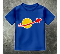 T Shirt Retro Spaziale Per Bambini Con Mini Figure Anni '80