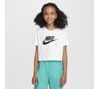 Maglietta per ragazze Nike Kids Sportswear Cropped - Bianco S