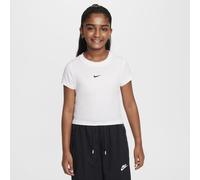 Maglietta per ragazze Nike Girls Sportswear Cropped - Bianco S