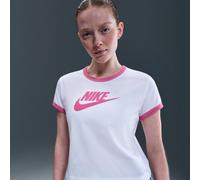 T-shirt Ringer con grafica Nike - Donna - Bianco XS (IT 36-38)