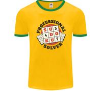 T-Shirt Ringer Divertente Uomo Professionale Sudoku Solver FotL