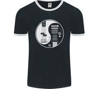 T-Shirt Ringer Elettrica Bassista Ying Yang Uomo FotL