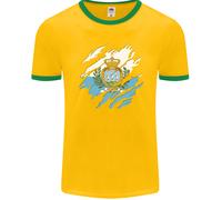 T-Shirt Ringer San Marino Flag Sammarinese Day Calcio Uomo FotL