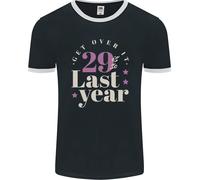 T-Shirt Ringer Uomo 30° Compleanno “29 È L’Ultimo Anno” Fruit of the Loom