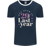 T-Shirt Ringer Uomo 30° Compleanno “29 È L’Ultimo Anno” Fruit of the Loom