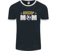 T-Shirt Ringer Uomo Soccer Mum Mom FotL
