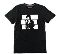 T-shirt RINO GAETANO cantante vintage ottimo cotone nera unisex musica arte