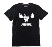 T-shirt Robert Smith nera cotone cantante cure dark maglietta unisex anni 80 90