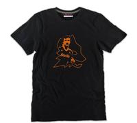 T-shirt Roberto Pruzzo Il Bomber 9 calciatore Romanista vintage anni 70 80 nera