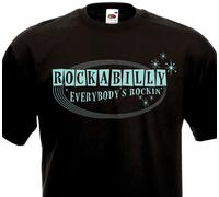 T-Shirt Rockabilly 50's 60's Retrò Design Vintage Oldies Rock'N Roll Rockers