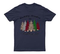 T-shirt Rocking Around The Christmas unisex regalo retrò divertente donna...