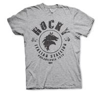 Rocky Licenza Ufficiale Italian Stallion Uomo Maglietta (Heather Grigio), Small
